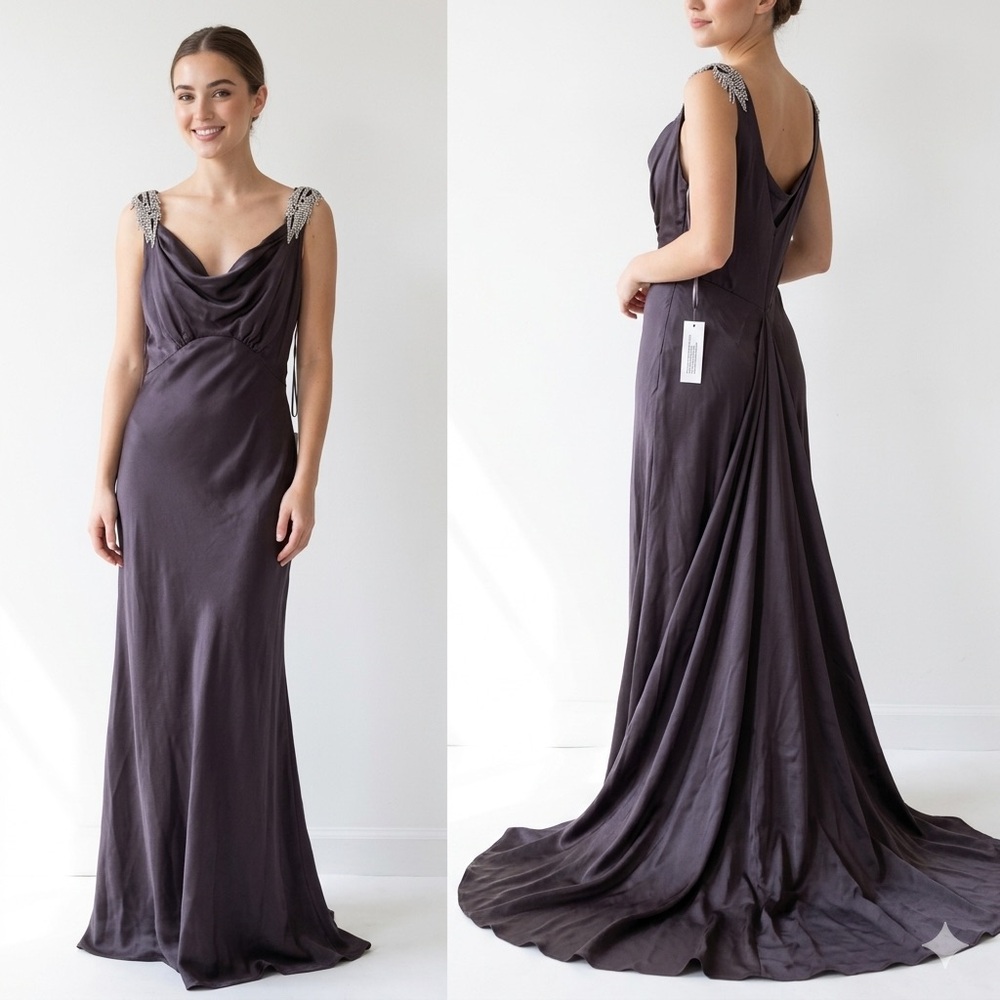 Vintage Old Hollywood Art Deco Fairycore Whimsigoth Regency Bridgerton Gala Gown